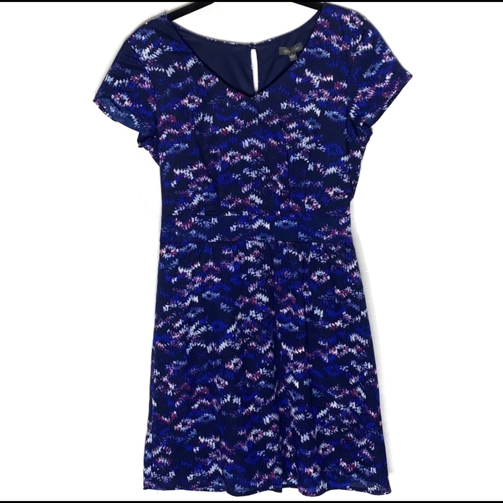 Lily Rose Abstract Short Sleeve Dress Size Small